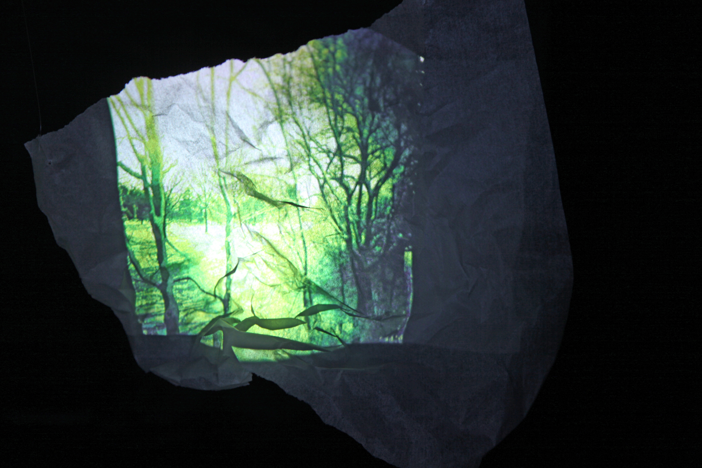 Keep Box, mixed media with projection, 2014. Projection detail.